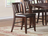 Darrell Upholstered Counter Height Chairs in Dark Brown Finish, Set of 2 SR011167