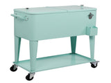 91*84.5*38.5cm Rectangular Plastic Box Frozen Insulation Cart Mint Green 78836662
