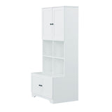 ZNTS Tall and Wide Bathroom Floor Storage Cabinet, Bathroom Storage Unit, Freestanding Cabinet with 4 92771951