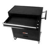 4 DRAWERS MULTIFUNCTIONAL TOOL CART WITH WHEELS-BLACK W110280935
