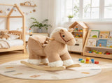 Plush Rocking Horse with Seat Belt & Realistic Sound, Ride-On Rocker for Toddlers Ages 1836 Months, 10773239