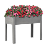 Raised Garden Bed with Legs, Elevated Wooden Planter Box for Outdoor Plants Flowers Fruits Vegetable 47257772