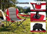 2 Pack Heavy Duty Folding Camping 330 LBS Capacity, 600D Oxford Padded Portable Outdoor Lawn 48570752