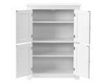 White MDF with vertical stripes, 60*30*110cm, 4-door bathroom vanity 31144451