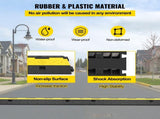 Cable Protector Ramp, 5 Packs 2 Channels Speed Bump Hump, Rubber Modular Speed Bump Rated 11000 LBS T3342P360021