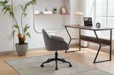 ZNTS Velvet Office Desk Chair, Modern Home Desk Chair with Wheels , Vanity Chairs for Living Room, W2725P190513