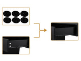 Classic Salon Wall Mount Styling Station Beauty Salon Spa Locking Cabinet Black 21837453