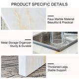 A modern and practical coffee table with imitation marble patterns, made MDF material. The fusion W1151119881