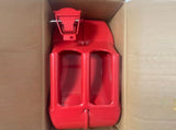20L US Standard Cold-rolled Plate Petrol Diesel Can Gasoline Bucket with Oil Pipe Red 2 Pairs of 91418724