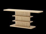 63"Vintage Narrow Console Table with 2 Tier Open Storage Shelves,Stylish Design High Weight W757P399693