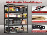 5-Tier Garage Storage Shelves, Heavy Duty Adjustable Shelving Unit, 60" H Garage Rack 2400lbs Metal 08228873