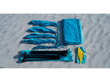6.8 ft. x 6.7 ft. Blue Quick-Set Portable Sun Shade Beach Tent, with UPF 50 Protection 65582741