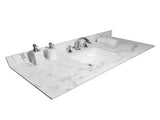 43x22 bathroom stone vanity top engineered stone carrara white marble color with rectangle 49012198