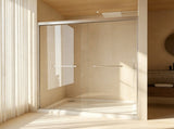 44-48" x 72" Tempered Glass with Explosion Proof Film, Aluminum Frame Double Sliding Shower Door, W1675P484411