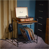 Record Player Stand,Turntable Stand,Record Player Table,Turntable Stand with Record Storage,Wooden 20190363