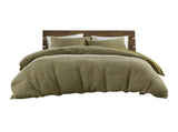3PCS Full/Queen Waffle Washed Duvet Set B035P341118