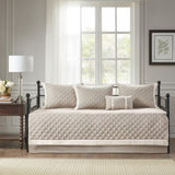 6 Piece Cotton Daybed Cover Set Khaki Daybed B03597558