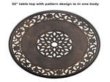32*32*41" Outdoor Cast Aluminum Round Dining Table 79229249