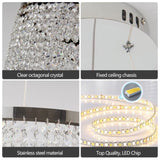 15.7-inch Fancy hanging ceiling lamps luxury modern pendant light crystal chandelier W1340P222514