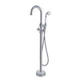 Freestanding Bathtub Faucet with Hand Shower W1533125096