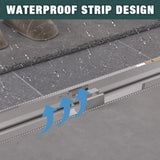 56-60"x74" Aluminum Frame Double Sliding Shower Door,Bypass Bathroom Sliding Door with Premium 1/4" W2011P330163