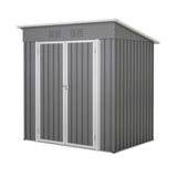 ZNTS 6'x4' Outdoor Metal Storage Shed for Garden Tools Lockable Door W2505P197225