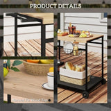 Camping CartGrill CartOutdoor Bar Cart 71653194