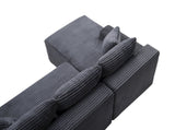 94.5" Cloud Modular Sectional Sofa Couch with L-Shape Chaise,Modern Minimalist Upholstered Couches W5515P479903