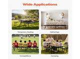 6 ft Plastic Folding Bench, Portable Bench for Outdoor Events, Camping, Dining, and Garden Use, 85868781