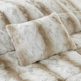 Full/Queen 4PC Faux Fur Comforter Set B03597020