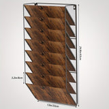 5th/8th floor wall file rack, email paper file folder organizer, magazine rack, wooden office 37651767