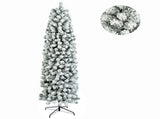 7.5ft Pointed Pencil Shape PVC Material Green Flocking 350 Warm Color Clearance Lights 641 Branches 44700943
