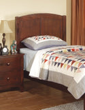Dark Oak Finish Nightstand 2-Drawers Pine Veneer MDF Wooden 1pc Modern Nightstand HS00F4234-ID-AHD