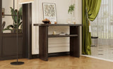 TREXM Elegant Minimalist Console Table with Rounded Edges and Sturdy Shelf Design for Entryway, N715P195554P