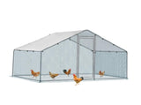 6.5 x 10 ft Large Metal Chicken Coop, Walk-in Poultry Cage Chicken Hen Run House with Waterproof 36307173