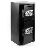 ZNTS DS77TE Home Office Security Large Electronic Digital Steel Safe Black Box & Silver Grey Pannel 37904149