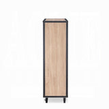 Weathered Light Oak 5-Drawer Chest B062P209019