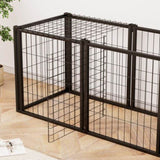 ZNTS Dog Crate 47.2" Dog Kennel for Small Medium Dogs, Puppy Dog Playpen with Top, Pet Cage, Indoor, W1162P245311