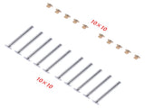 100x 3/16" Medium Flange Collars Replacement for Peterbilt 379 Hucks & Collars MGP98T-R6-10G 83237764