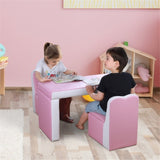 Kids 2-in-1 Sofa Sets-Pink 58179062