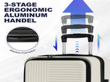 Luggage,with front opening,TSA approved lock,hardshell suitcase,White W2880P208359
