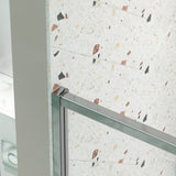 32-36" W x 72" H Piovt Swing Glass Shower Door,Pivot Frame Sliding Shower Door with 1/4" Clear W2122P298103