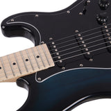 ZNTS GST Stylish Electric Guitar Kit with Black Pickguard Dark Blue 57781878