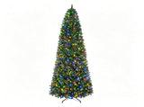 9 FT Pencil Artificial Christmas Tree Pre-Lit 550 LED Lights, 9 Lighting Modes 2 Colors, PE PVC 48121167