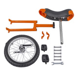 Height Adjustable Unicycle, 16 Inch Wheel Monocycle for Balance Exercise, Easy Assembly Singe Wheel 34983371