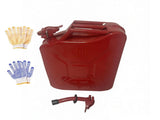 20L US Standard Cold-rolled Plate Petrol Diesel Can Gasoline Bucket with Oil Pipe Red 2 Pairs of 91418724