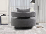 29.13"W Swivel Accent Open Back Chair Modern Comfy Sofa Chair With Black Base For Nursery Bedroom W3188P417878