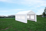 10'x20' Heavy Duty Carport Gazebo, Canopy Garage, Car Shelter with windows W465132836