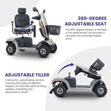 S500-GREY Heavy Duty Mobility Scooter W429P151656