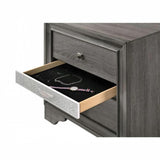 2 Drawers and 1 Jewelry Drawer Nightstand, Gray B016P253358